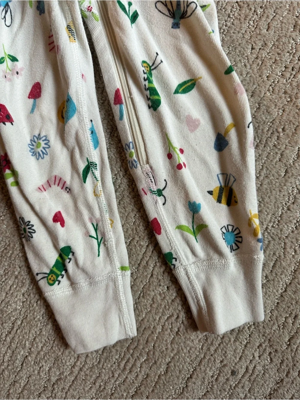 Hanna Andersson Moon & Back Bug and Flower pajamas